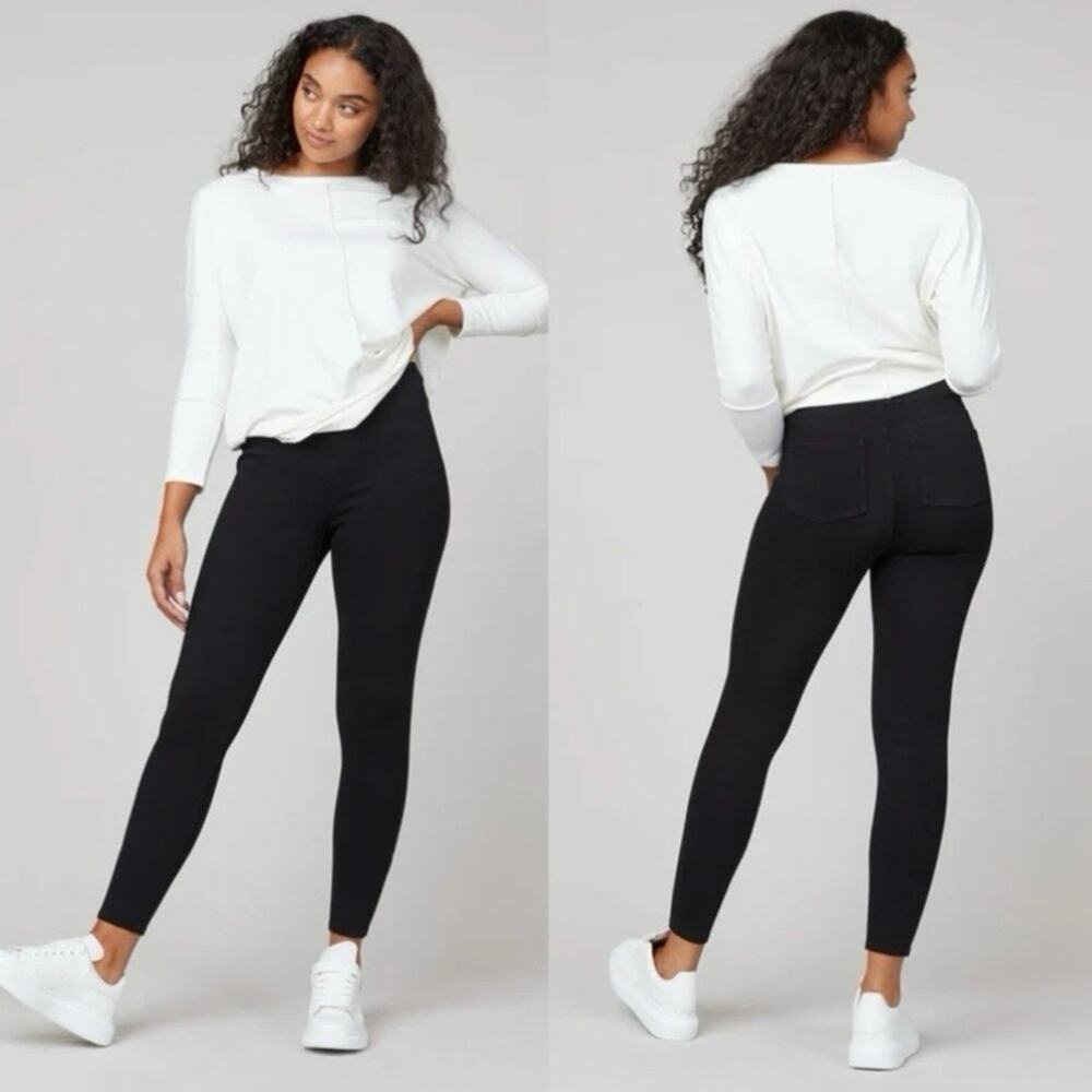 SPANX Jean-ish Ankle Leggings in black size M